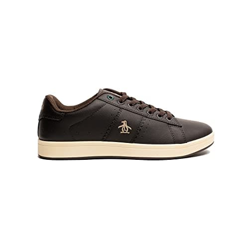 Image of Original Penguin Men's Steadman Cupsole Trainer (Brown) UK 10