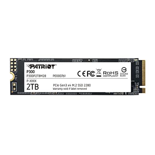Image of Patriot Memory P300 M.2 PCIe Gen 3x4 2TB Low-Power Consumption SSD - P300P2TBM28