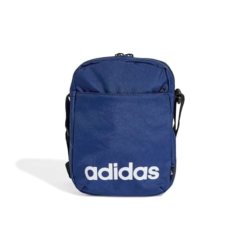 Image of adidas Unisex Linear Organizer, Dark Blue/White, One Size