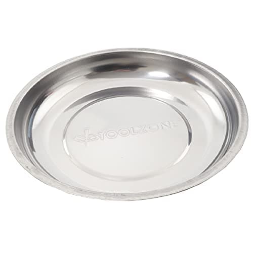 Image of Toolzone 6" Magnetic Base Stainless Steel Parts Dish