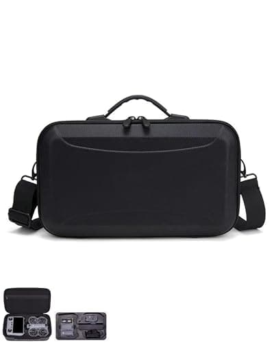Image of Lokyoyo Carrying Case Compatible with DJI Neo 2 Fly More Combo and RC 2 Remote Controller, Portable Travel Protective Shoulder Bag for Neo 2 Drone Accessories (Black)