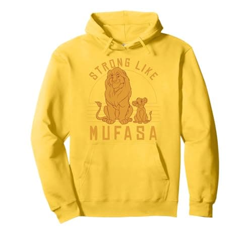 Image of Disney The Lion King Simba And Mufasa Strong Like Mufasa Pullover Hoodie