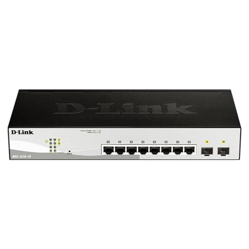 Image of D-Link DGS-1210-10 10-Port Gigabit Smart Managed Switch with 2 SFP ports, Surveillance Mode Interface, Fibre Uplink Ports, Enhanced Layer 2 Management