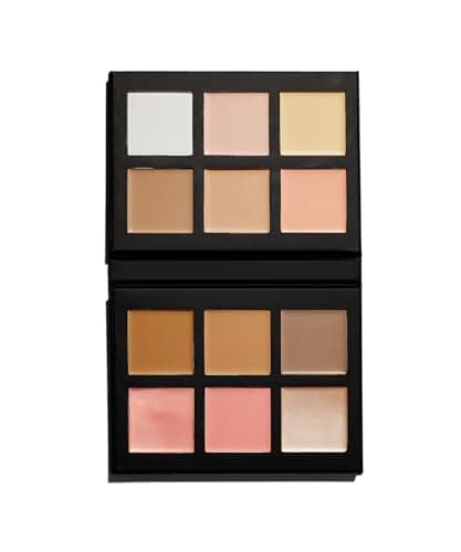 Image of BEAUTY BAY Mini Make Face Multi-Use Complexion Palette (Fair - Medium), Cream and Powder Formula, Eyes Lips Face, Travel-Size, Concealing Correcting Sculpting