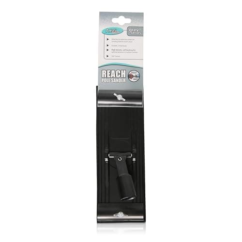 Image of Axus Decor Reach Pole Sander (Grey Series) 360 Degree Swivel Ability - Poler Sander Head - Compatible with All Abrasive Paper & Fits Most Extension Pole - for Professional Contractor & DIY Enthusiasts