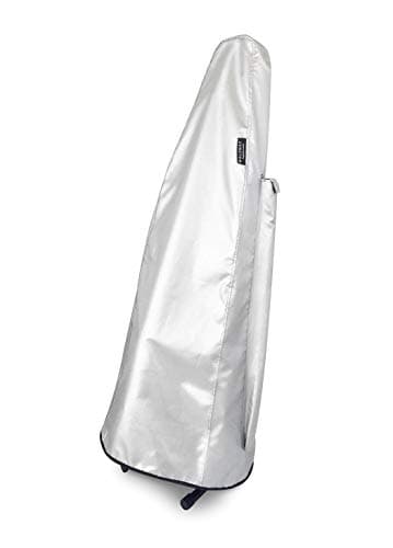 Image of Maloney StageGear Covers 30306 Full size Cello Soft Case Instrument Bag; Weather Resistant Cover Reversible, Protects from Sun UV Rays, Travel Gig Bag for Musicians,Silver,Black,49 inch
