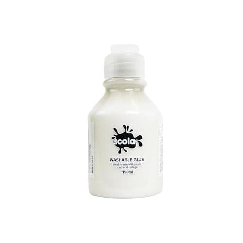 Image of Scola Washable PVA Kids Glue, 150ml, School Supplies, Art and Crafts Projects, Children's Craft Projects, For Kids