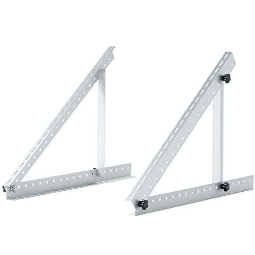 Image of JJN 41" Adjustable Mounting Bracket Solar Panel Supporting Tilt Mount Brackets 0 to 90° Angle Adjust Mounting Aluminum Frame Anti-Corrosion for Roof RV Boat and Off-Grid