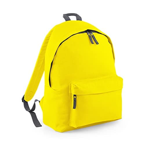 Image of BagBase BG125 Original Fashion Backpack - Yellow/Graphite Grey