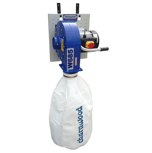 Image of CHARNWOOD W685 Wall Mounted or Portable Woodworking Dust & Chip Extractor, 1hp