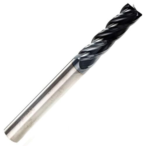 Image of 4mm Solid Carbide 4 Flute Long Series End Mill TiAlN Coated/Endmill
