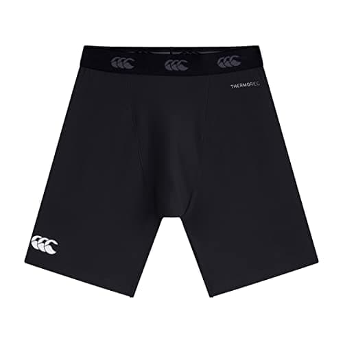 Image of Canterbury CCC Thermoreg Shorts, Men's Rugby Compression Shorts, Base-Layer, Anti-Bacterial, Anti-Odour & Moisture-Wicking Material, Black, X-Large