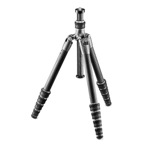 Image of Gitzo GT1555T Traveler Tripod - Compact, Foldable and Light with Short Column Included for Ground Level Shoots, Series 1-5 Sections, Carbon Fibre
