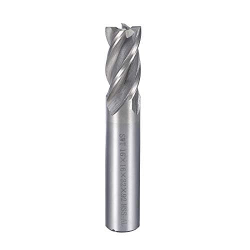 Image of Sourcingmap 16mm Shank 16mm x 32mm Straight Flat Nose End Mill Cutter CNC Router Bits 4 Flute