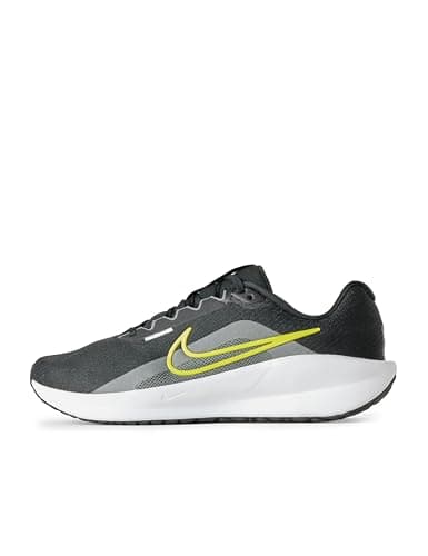 Image of NIKE Mens Downshifter 13 Sneaker, Black Bright Citron Iron Grey, 9 UK