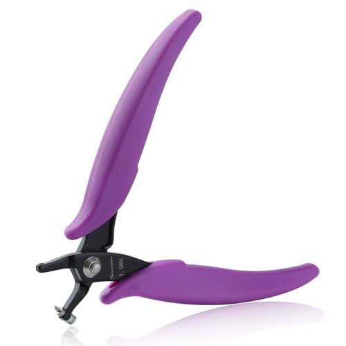 Image of SPEEDWOX Metal Hole Punch Pliers 1.5mm Round Hole Punch Pliers For Sheet Metal Short Jaw Single Hole Puncher Jewelry Pliers Earring Hole Punch Precision Jewelry Making Tool Craft Beading Hobby