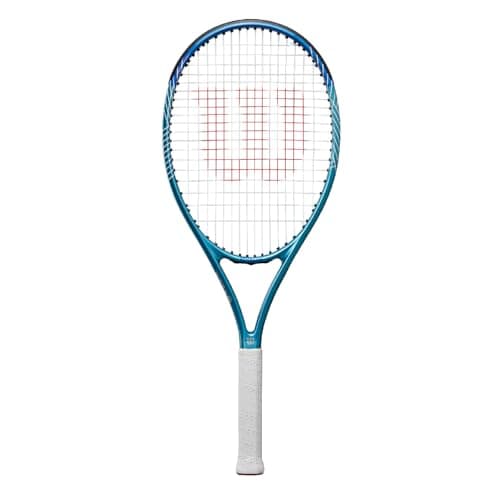 Image of Wilson Ultra Power 103 Tennis Racket, Unleash Effortless Power and Enjoy Enhanced Control, Experience Stable Accuracy and a Comfortable Grip, Colour: Blue/White, Size: 3