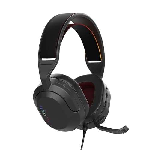 Image of JLab Nightfall Over Ear Wired Gaming Headset - 3.5mm Jack Gaming Headset with Mic for PC/Xbox/ PS5/ PS4/ Nintendo Switch - 50mm Driver, Cloud Foam Cushions & Sound Isolating Inner Shelf