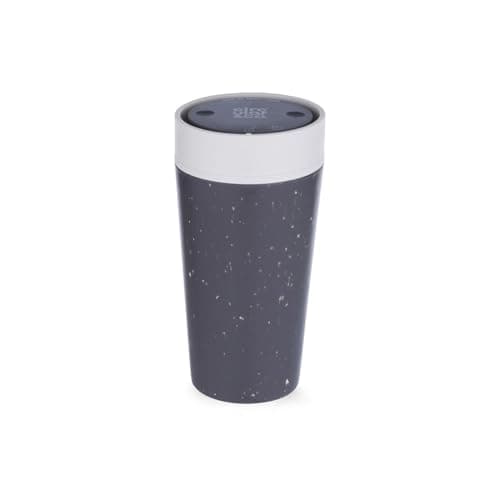 Image of Circular & Co Pre 2026 (Previous Generation) Reusable Coffee Cup - 12oz/340ml - 100% Leakproof & Lockable - Push Top, One Hand Open, 360 Drinking - Recyclable - BPA Free - Dishwasher Safe