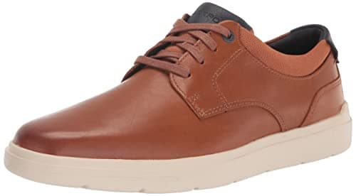 Image of Rockport Men's Total Motion Court Plain Toe Oxford, Tan, 7.5 UK