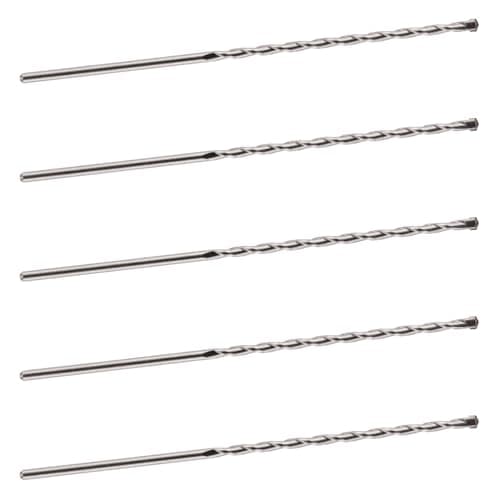 Image of 6mm x 300mm TCT Tipped Masonry Drill Bits (Pack Of 5) For Concrete Brick Porcelain Ceramic Tile Plastic Wood