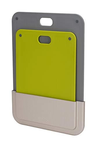 Image of Joseph Joseph DoorStore 2-Piece Chopping Board Set Compact In-Cupboard Storage case, Mounted with VHB tape (included), Multi, 16