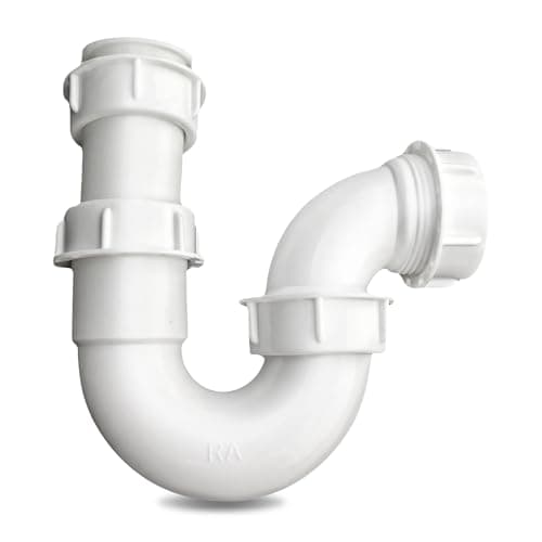 Image of Adjustable Swivel U Traps, Washing Machine Waste Trap 40mm Multi-fit Sink Waste Kit Telescopic Sink Trap Fits Plastic Copper Lead Pipes
