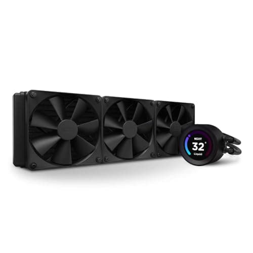 Image of NZXT Kraken Elite 360 - RL-KN36E-B1-360mm AIO CPU Liquid Cooler - Customizable 2.36" Wide-Angle LCD Display for GIFs, Images, Performance Metrics and More - 3 x F120P Fans - Black