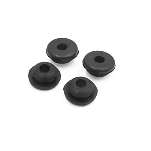 Image of sourcingmap 4pcs 6mm Hole Diameter Black Rubber Shock Absorber Bushings for Car