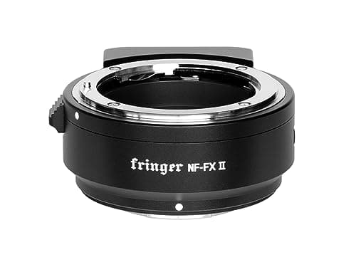 Image of Fringer NF-FX II Lens Mount Adapter Autofocus Electronic Ring Compatible with Nikon D/G/E Lens to Fujifilm Camera X-T5 X-Pro3 X-T30II X-T4 X-H2S X-S20 X-E4 Series, Weather Sealing
