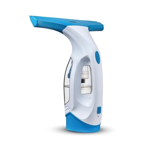 Image of Tower T131001 Cordless Window Vac Cleaner with Rechargeable Battery, 150ml Water Tank, 20W, Cool Blue