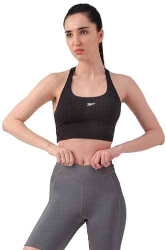 Image of Reebok ID Train Mesh Bralette,Night Black,L
