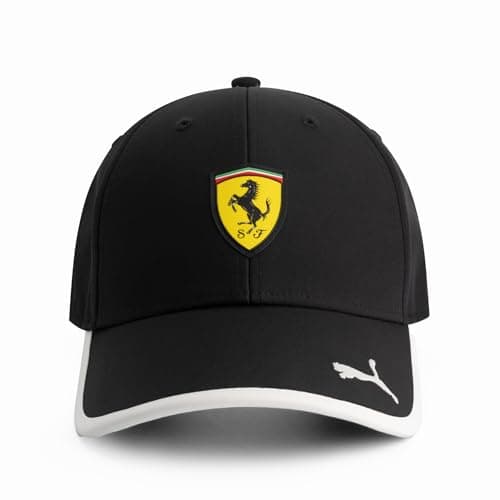 Image of PUMA Scuderia Ferrari F1 Classic Logo Cap - Black- One Size Fits Most