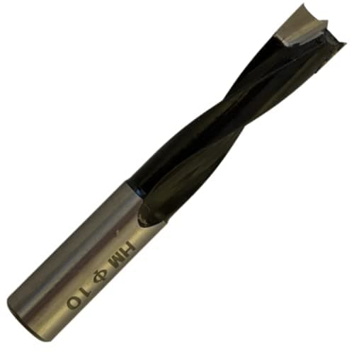Image of Rennie Tools - 10mm x 41mm Flute x 10mm Shank TCT Tipped Dowel Drill Bit/Lip & Spur R/H For Hand Held Or CNC Router
