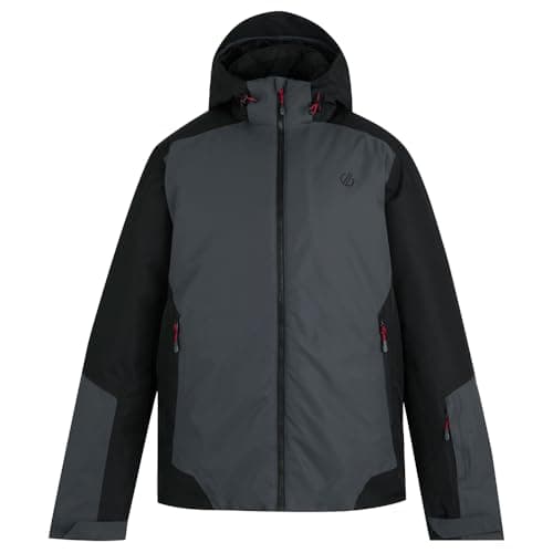 Image of Dare 2b Men's Precision II Jacket, Waterproof, Breathable, Recycled Polyester, Ski Features, Windproof (UK, Alpha, S, Regular, Regular, Black)