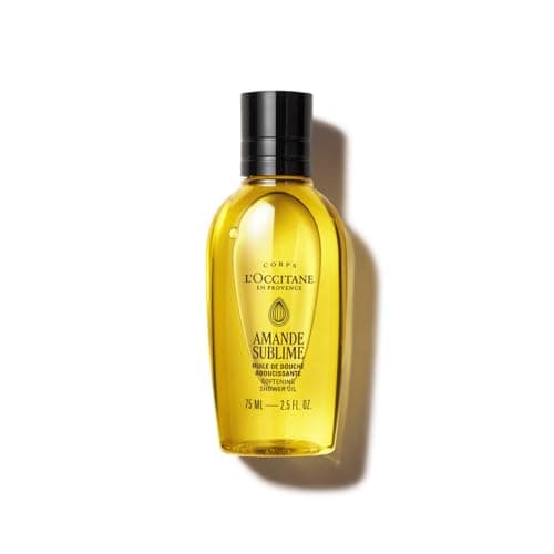 Image of L'OCCITANE - Almond (Amande Sublime) Shower Oil - 75 ml - Soothing and firming - Made in France