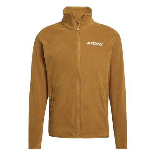Image of adidas Men's Terrex Multi Essentials Full Zip Fleece Jacket, bronze strata, S