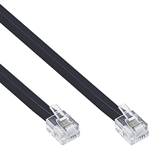Image of InLine 18849 Modular Cable RJ12 Plug to Plug 6 Wire 6P6 °C 20 m
