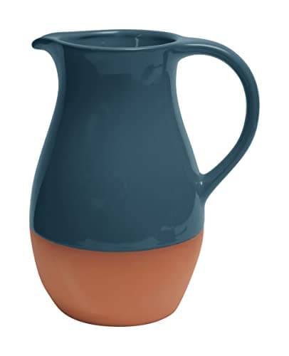 Image of Dexam Sintra Glazed Terracotta Jug - Ink Blue