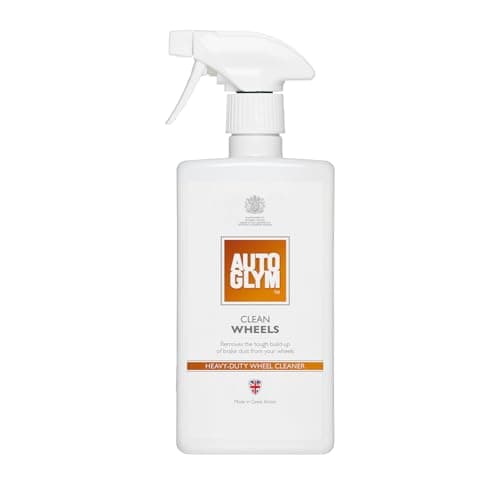 Image of Autoglym Clean Wheels, 500ml - Heavy Duty Car Wheel Cleaner, Removes Dirt, Break Dust & Metal Contaminants, Alloy Wheel Cleaner & Tyre Cleaning Spray