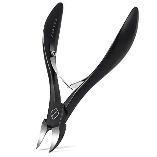Image of FERYES Toenail Clippers for Thick Nails, Toe Nail Clipper for Ingrown Hard Toenails, Professional Podiatrist Heavy Duty Toenail Scissors for Seniors,Women,Men, Black