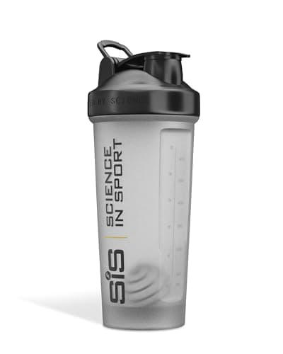 Image of Science in Sport Mixball Shaker, Shaker for Protein Shakes, Wire Mixball Whisk, Non-Drip Screw Lid, Transparent Colour, 600 ml