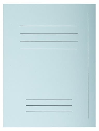 Image of Exacompta - Ref 435006E - Forever Printed Square Cut Folder - 240 x 320mm in Size, Suitable for Storing A4 Documents, Made from 220gsm Recycled Card - Light Blue (Pack of 50)