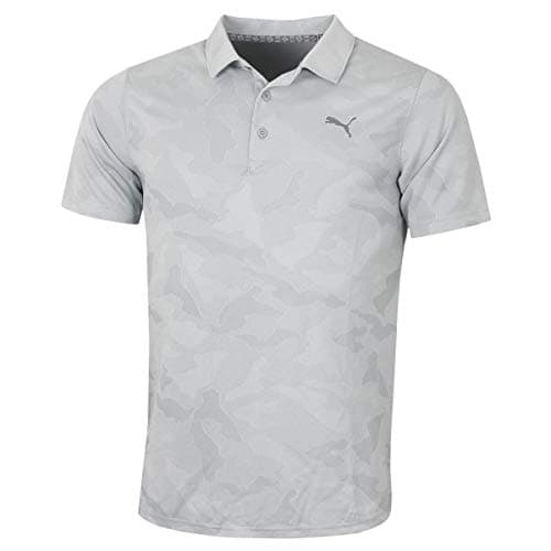 Image of PUMA Golf Mens Alterknit Camo Polo Shirt - Quarry - S