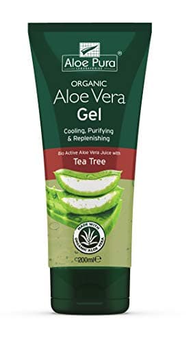 Image of ALOE PURA Organic Aloe Vera Gel with Tea Tree 200ml (PACK OF 3)