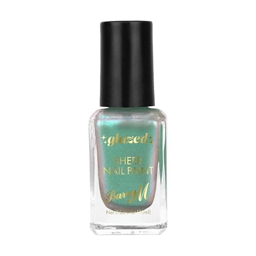 Image of Barry M Glazed Nail Paint Shade So Tranquil | Glossy Green Nail Polish