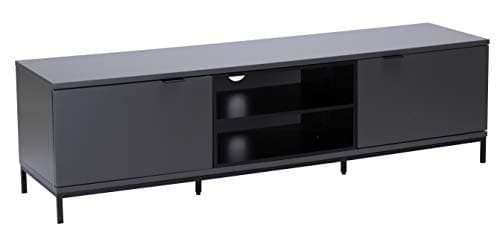 Image of Alphason Chaplin 1600 TV Cabinet - Charcoal & Black