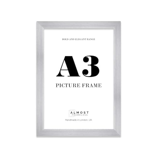 Image of A3 Picture Frame, Display A3 Pictures (29.7 x 42cm - 11.7 x 16.5in) Picture Frame for wall Display - Silver - 1 Pack
