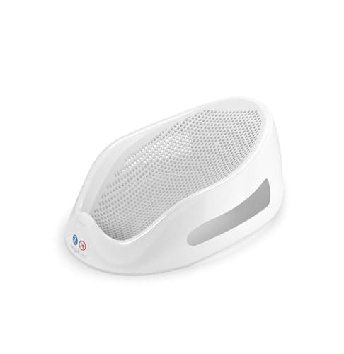 Image of Angelcare Soft Touch Baby Bath Support -Grey- Water Level Indicator, Non-Slip, Comfortable & Safe for Newborns & Infants up to 6 Months