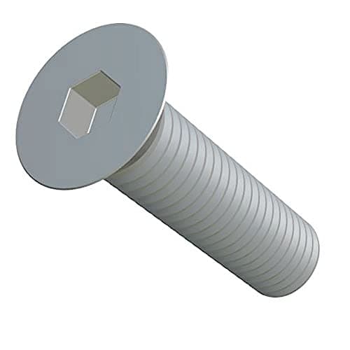 Image of M10X60-10.9 Hex Socket Allen Screw, Countersunk Machine Screw, Flat Head Fastener, 10mm Zinc Plated Steel Screws Suitable for Metal, Construction, Installation, DIY (Pack of 10)